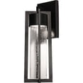 thumbnail image 1 of AFX  Cane 1-light Black Outdoor LED Sconce with Clear Glass, 1 of 2