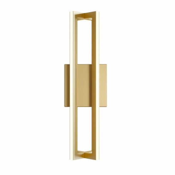 AFX Cass 16" High Gold Metal LED Modern Wall Sconce