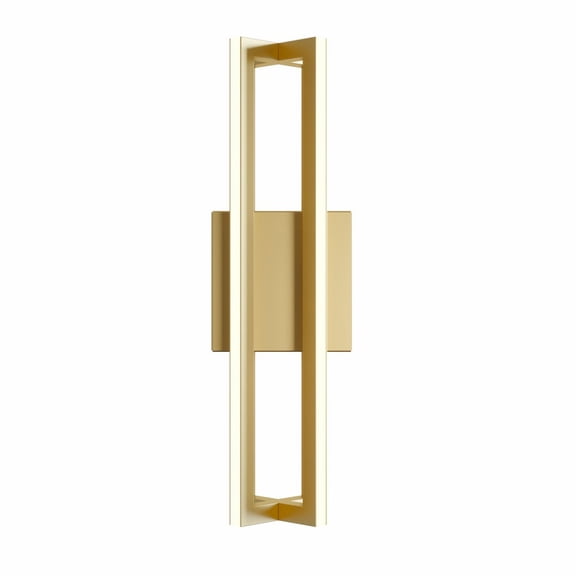 AFX Cass 16" High Gold Metal LED Modern Wall Sconce