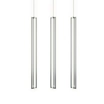 AFX Cass 3 Light Large Linear Pendant Satin Nickel Satin Nickel