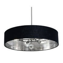 AFX  Celine Pendant Satin Nickel/Black, White - 30"