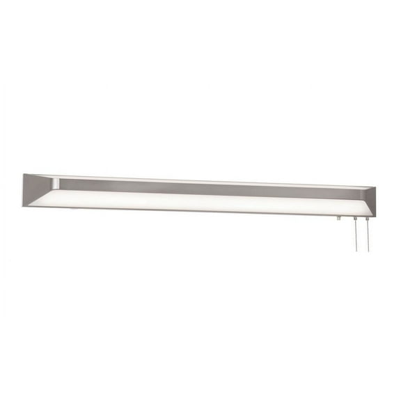 CRYB48LAJENSN AFX Cory - 68W 2 LED Overbed Flush Mount-4.25 Inches Tall and 48 Inches Wide-Satin Nickel Finish