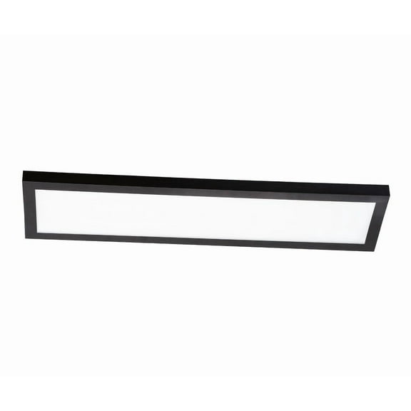 AFX Delgado LED Linear Flush Mount Black, Frosted - 24-Inch, 120V