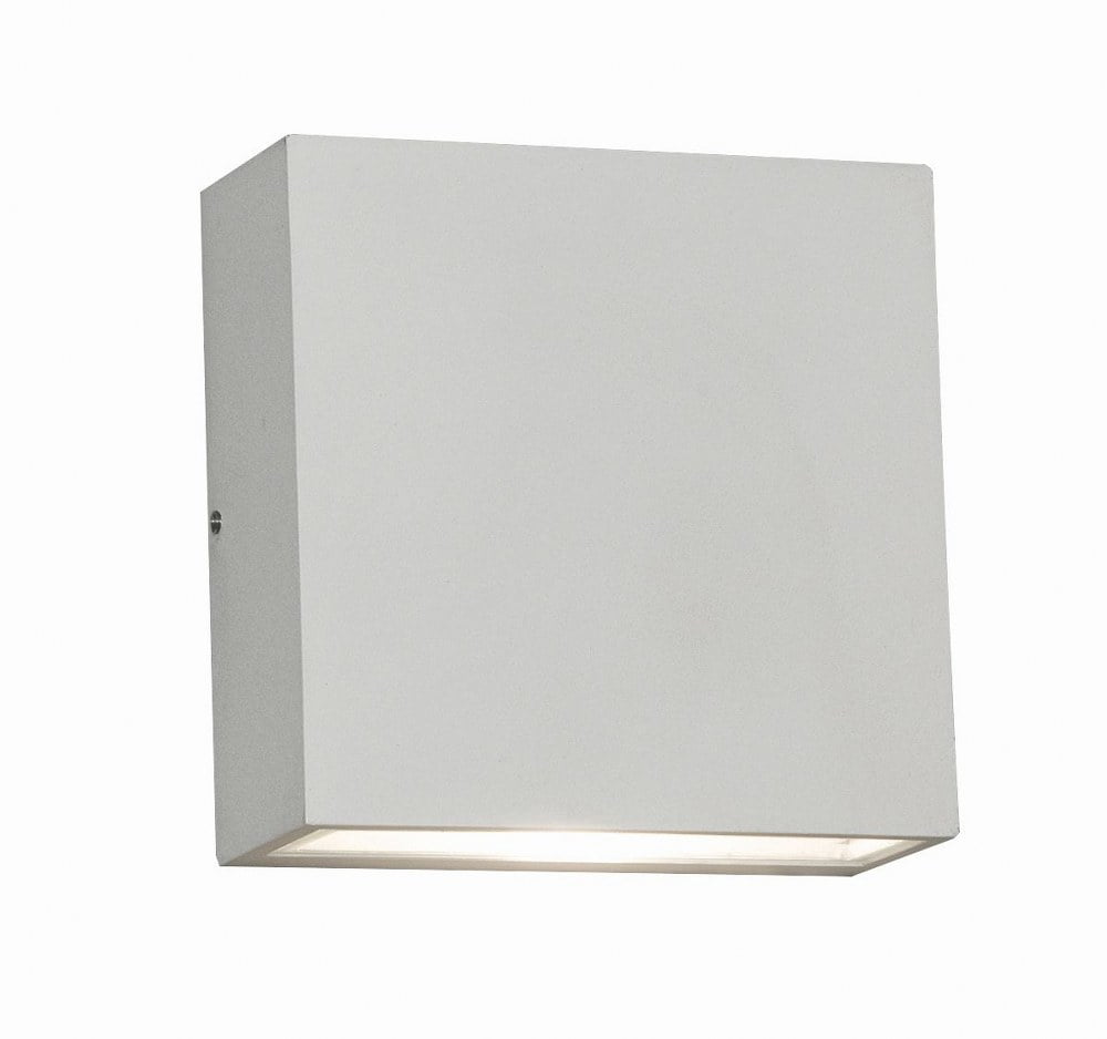 White Aluminum LED Direct Wired Wall Sconce