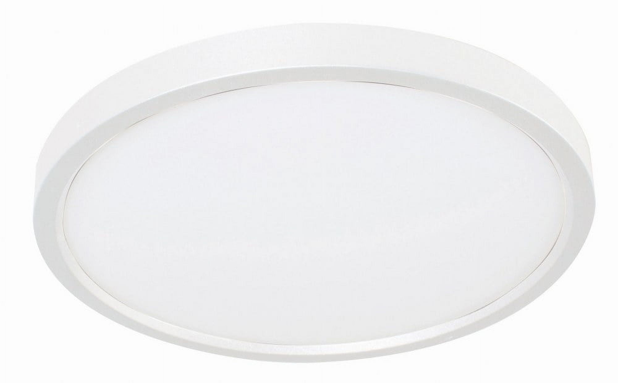 Satin Nickel 6" Round LED Flush Mount with Frosted Acrylic Shade