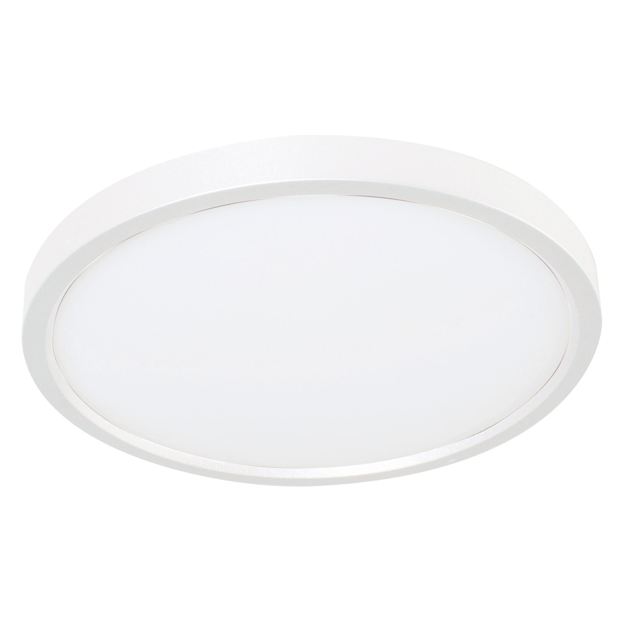 White 12-Inch Round LED Flush Mount Ceiling Light