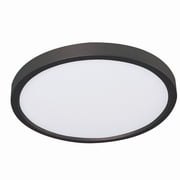 AFX Edge 6" Round LED Flush Mount - 5 CCT Black - 12"