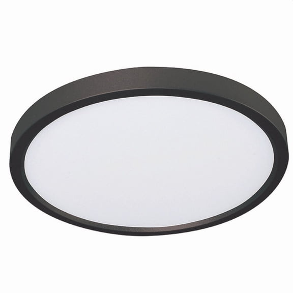 AFX Edge 6" Round LED Flush Mount - 5 CCT Black - 8"