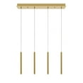 thumbnail image 1 of AFX  Eli Four Pendant - 36W 120- 277V Satin Brass, 1 of 5