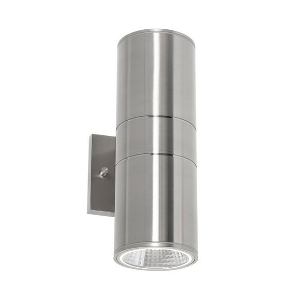 AFX Everly Outdoor LED Wall Sconce - Adjustable CCT 12" Height - Satin Nickel