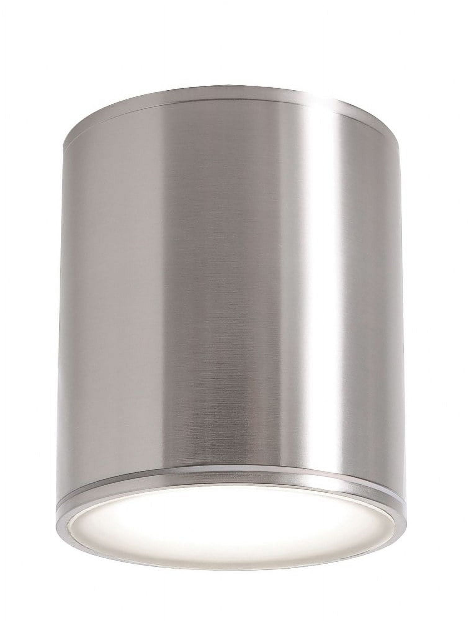 Satin Nickel 5" LED Outdoor Flush Mount Light