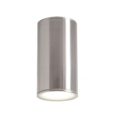 AFX  Everly Outdoor LED Ceiling Light - Adjustable CCT Satin Nickel - 8" Height