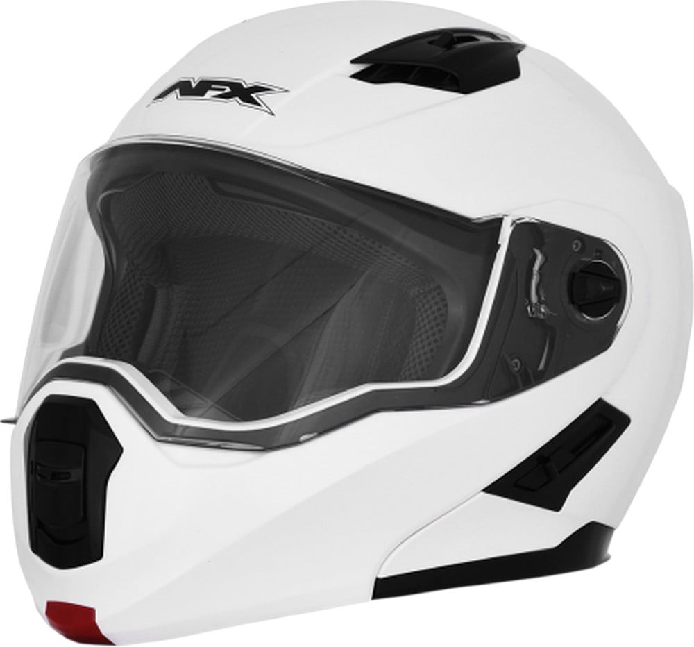 AFX FX-111 Solid Modular Motorcycle Helmet Pearl White LG - Walmart ...