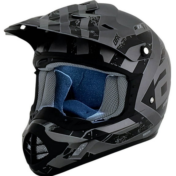 AFX FX-17 Attack MX Offroad Helmet Frost Black XL