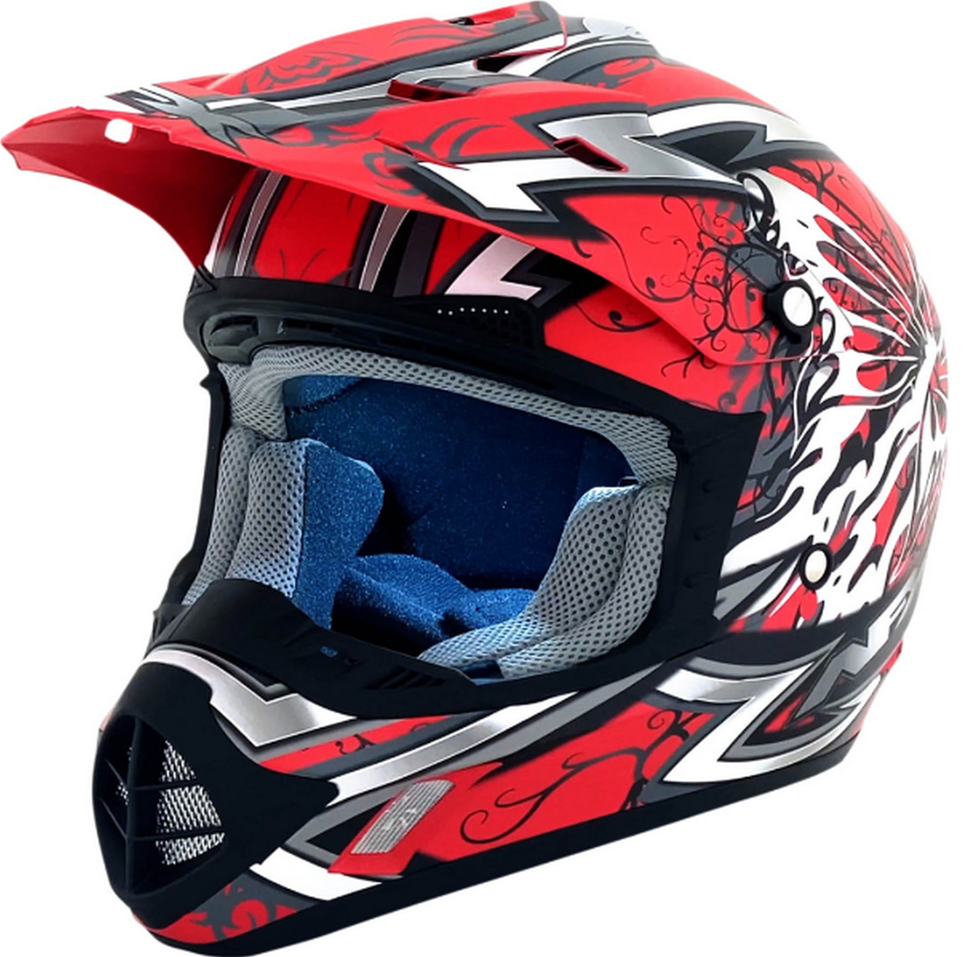 afx dirt bike helmets AFX FX-17 Butterfly MX Offroad Helmet Fluo Red SM