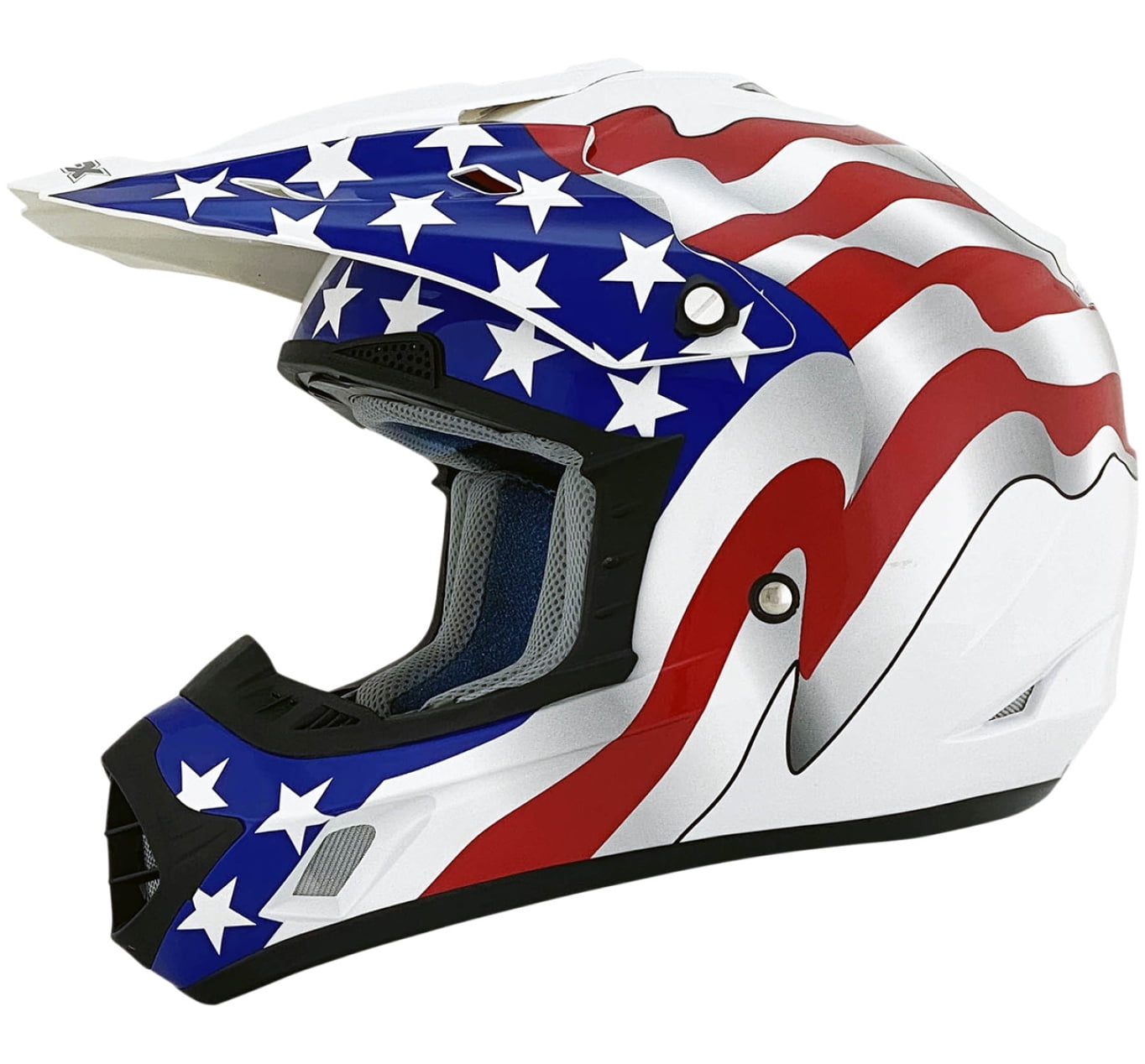 AFX FX-17 Flag MX Offroad Helmet Freedom White 3XL