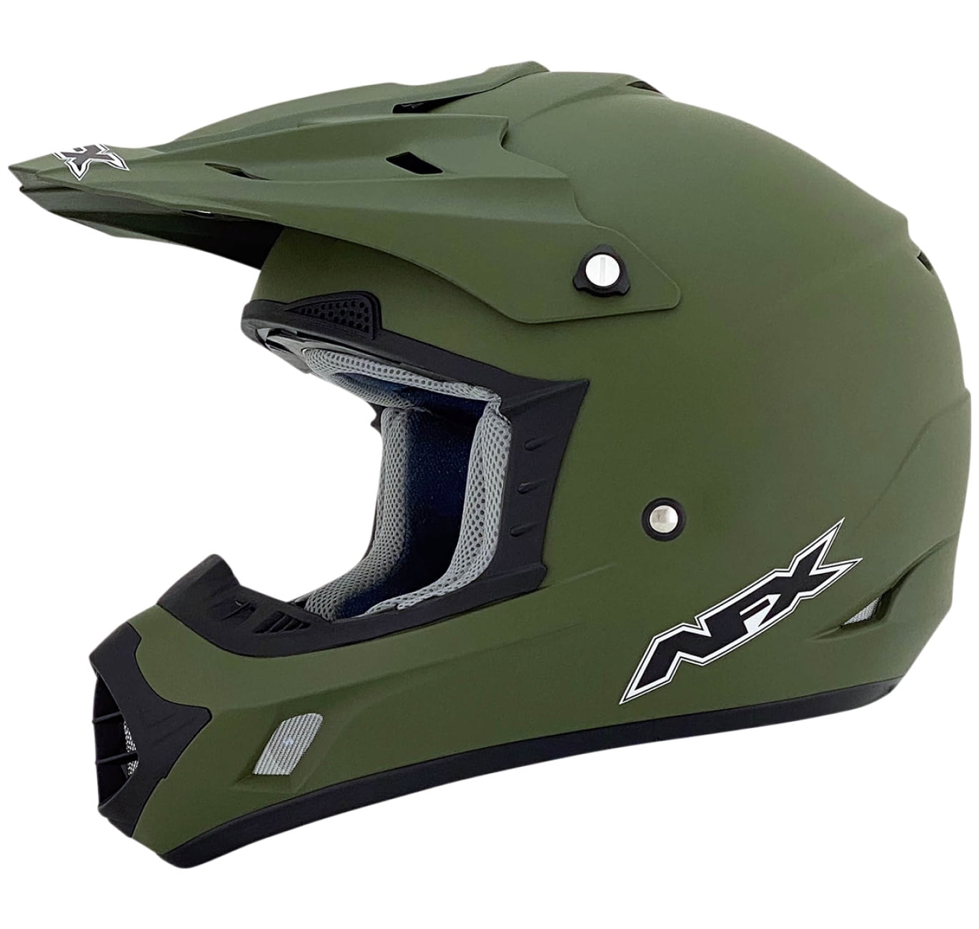 USED品 ミリタリーヘルメット XLサイズ AFX FX-17 Flat Olive Drab MX Offroad Helmet Olive/Green LG