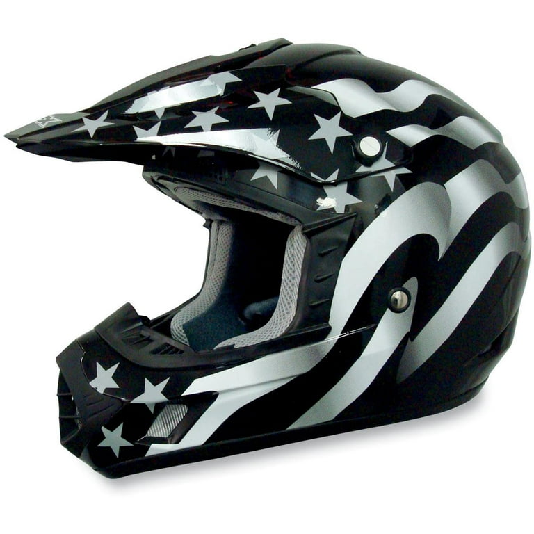 AFX FX 17 Freedom Helmet Stealth Flag Medium Black Stealth Flag Walmart