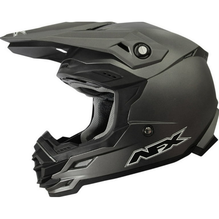 AFX FX-19R Solid MX Offroad Helmet Frost Gray LG