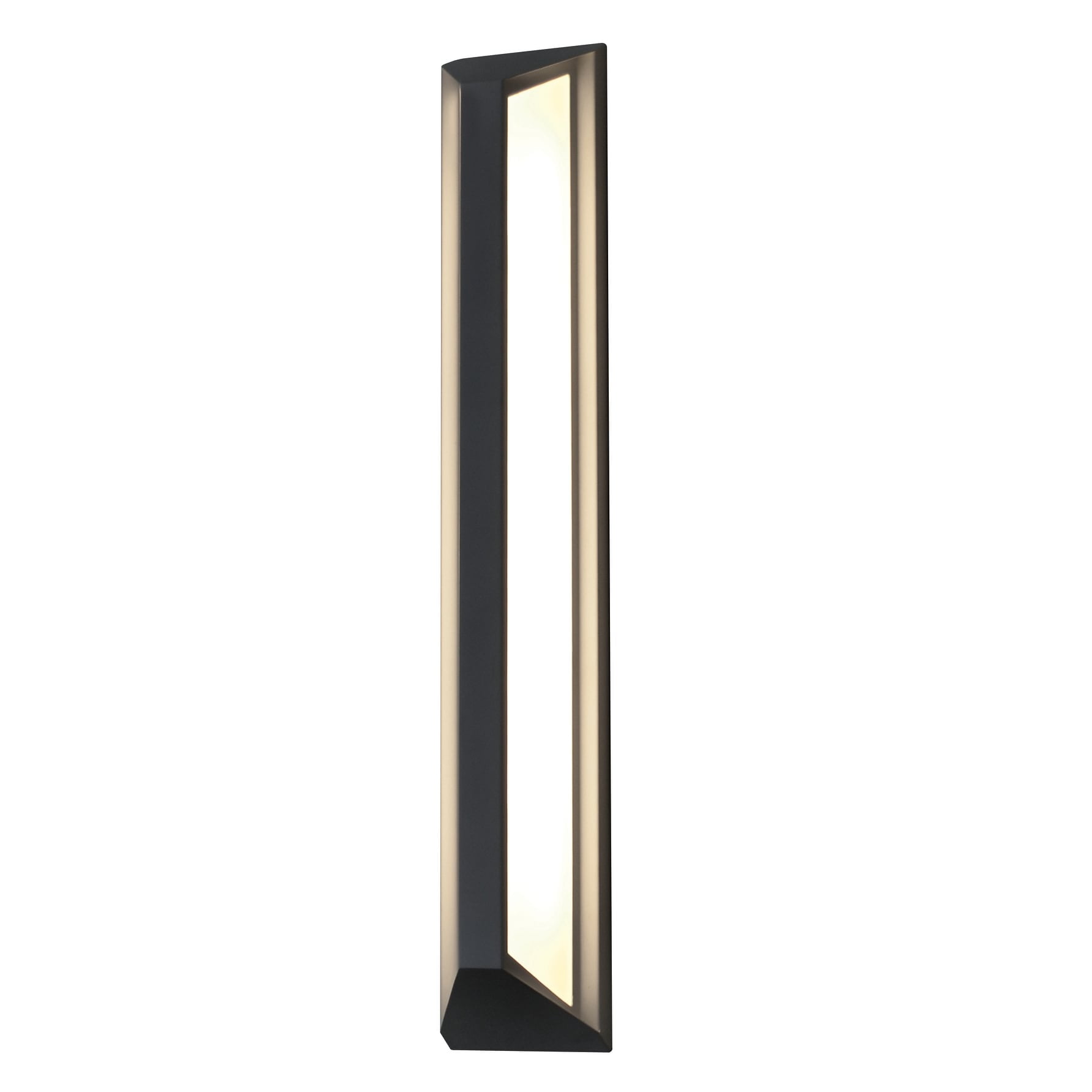 Fulton Modern Black LED Outdoor Wall Sconce, 24 Inch