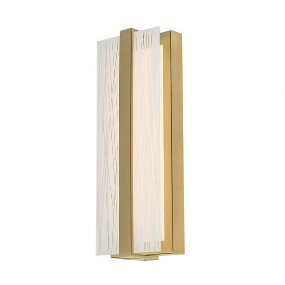 AFX Gallery 14" LED Sconce - Satin Brass