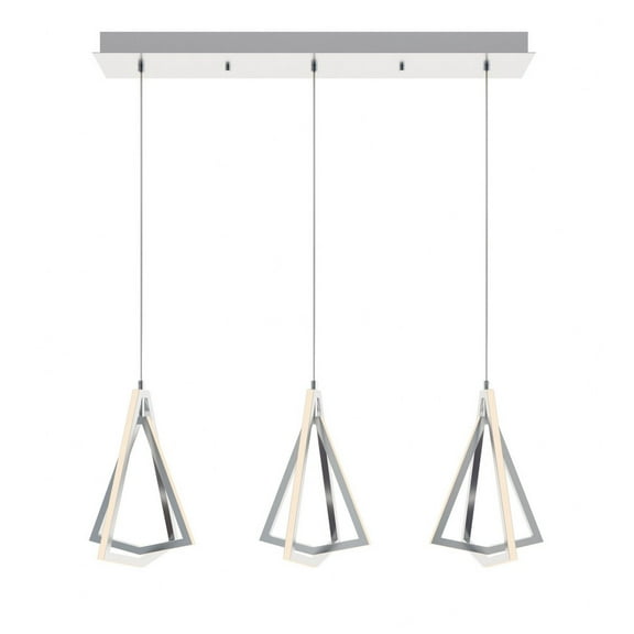 AFX  Gianna Linear Three Pendant - 3000K 120V Satin Nickel