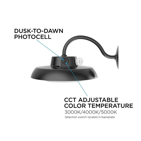 AFX Gilbert LED Outdoor Sconce Black - 7"