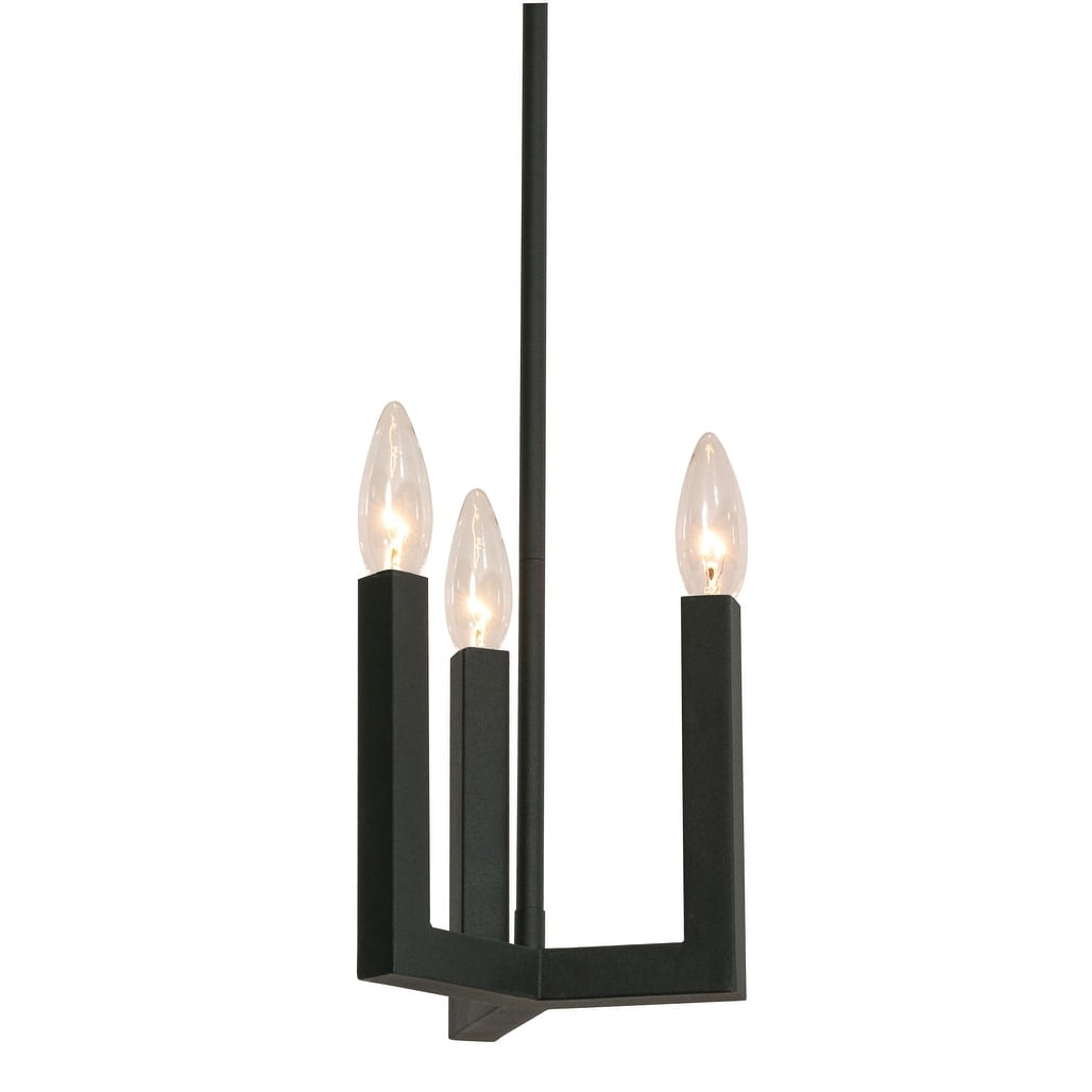 Modern Aged Brass and Black Mini Pendant Light for Indoor/Outdoor