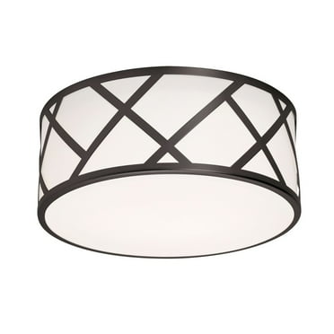 AFX  Haven 13'' Flush Mount Black
