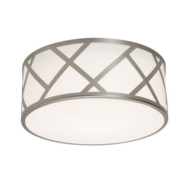 AFX  Haven 13'' Flush Mount Satin Nickel