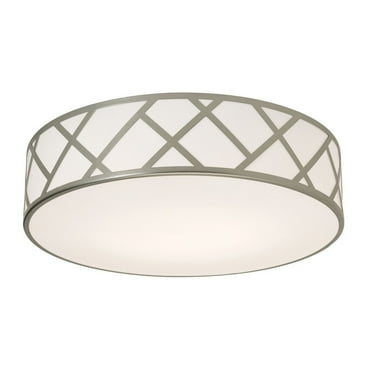 AFX  Haven 17'' Flush Mount Satin Nickel