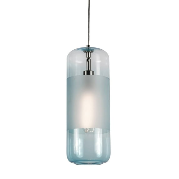 AFX Hermosa 1-light Satin Nickel 4000K LED Pendant Aqua 120 V