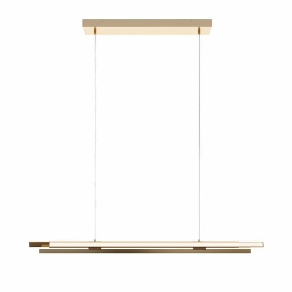 AFX Indra 44'' LED Linear Pendant Satin Brass
