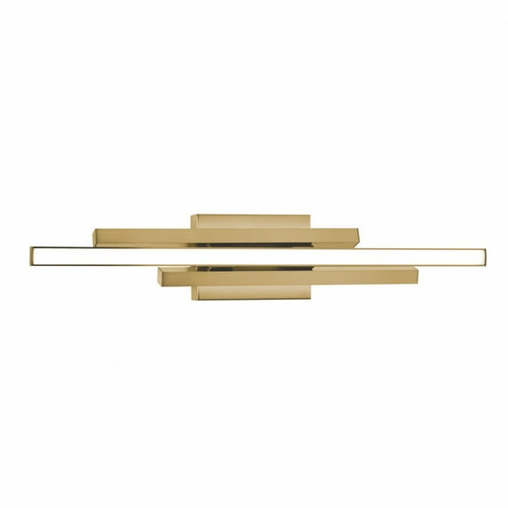 IDRV2405LAJUDSB AFX Indra - 8.3W LED Bath Vanity In Contemporary Style-4.5 Inches Tall and 24 Inches Length-Satin Brass Finish