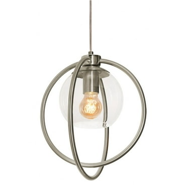 JAMP12MBSN-AFX-Jamie 1- Light Pendant in Contemporary-Modern-Transitional Style 12.5 Inches Tall and 12.3 Inches Wide-Satin Nickel Finish