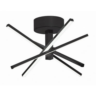AFX - Jaxx - 4 Light Flushmount-Black Finish