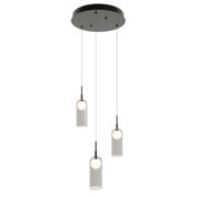 AFX Kiran 3 Light Round Pendant - Medium Base 120V - Black