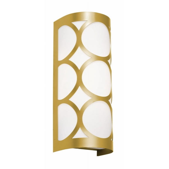 AFX  Lake 13'' LED Sconce Gold, White - Integrated LED
