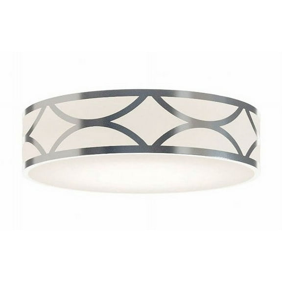 LAKF16MBNP AFX Lake - 3 Light Flush Mount In Contemporary Style-4 Inches Tall and 16 Inches Wide-Painted Nickel Finish