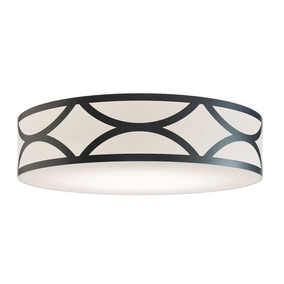 AFX - Lake - 4 Light Flush Mount In Contemporary Style-7 Inches Tall and 30