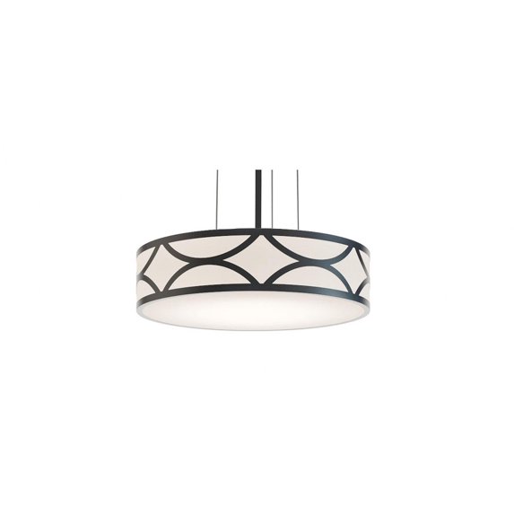 AFX Lake LED Pendant Black - 16-Inch
