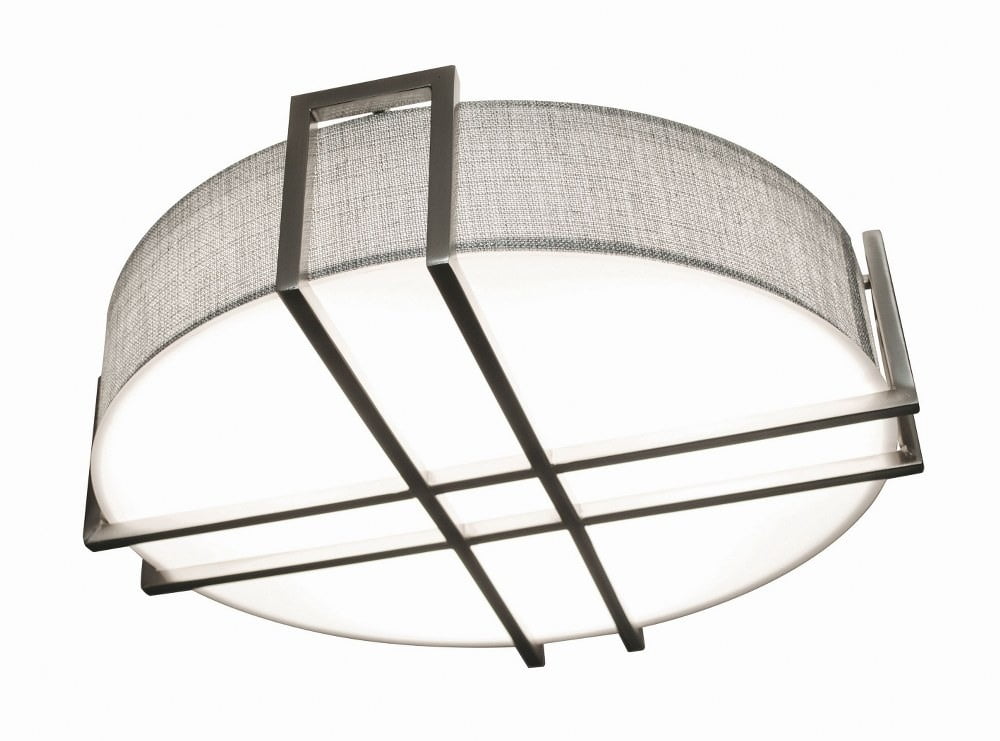 16" Satin Nickel LED Flush Mount Ceiling Light