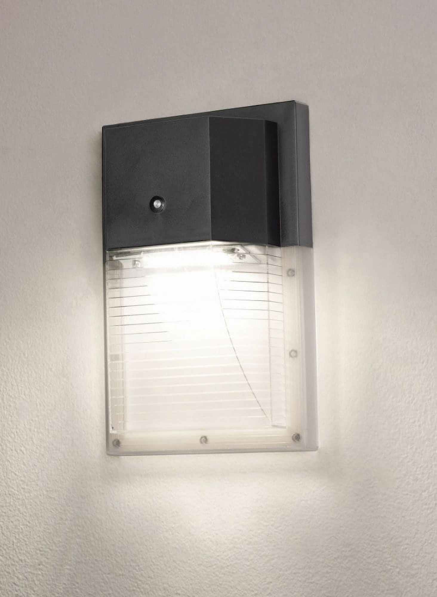 Black Acrylic and Resin LED Outdoor Wall Sconce