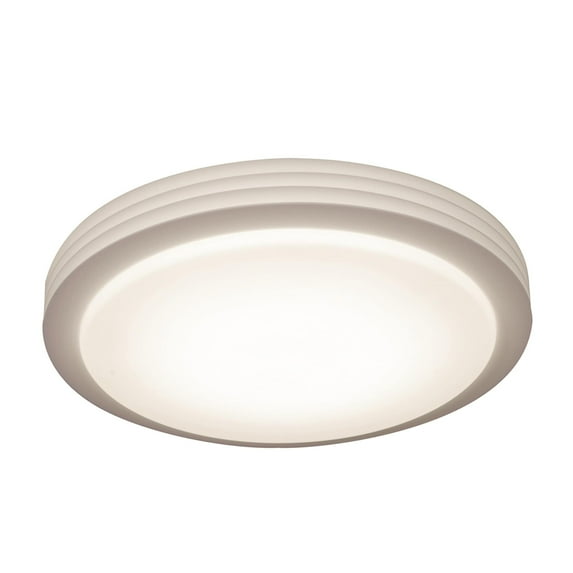 AFX Lenox 16-inch White LED Flush Mount, White Acrylic Shade
