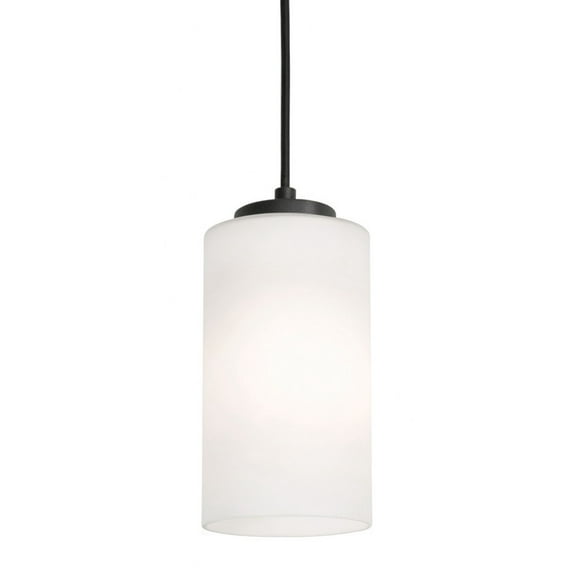 LEOP04MBBK AFX Leo 1- Light Pendant in Contemporary-Modern-Transitional Style 6.5 Inches Tall and 4 Inches Wide-Black Finish -Traditional