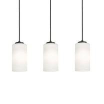 LEOP04MBBKLNR3 AFX Leo - 3 Light Linear Pendant In Modern Style-6.5 Inches Tall and 5 Inches Wide