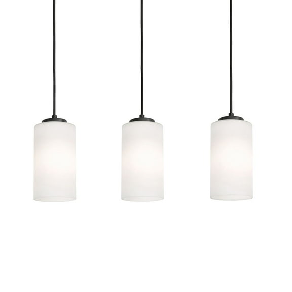 LEOP04MBBKLNR3 AFX Leo - 3 Light Linear Pendant In Modern Style-6.5 Inches Tall and 5 Inches Wide