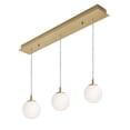 thumbnail image 1 of AFX  Loretto 3 Light Linear Pendant - Medium Base 120V Satin Brass Brass, 1 of 4