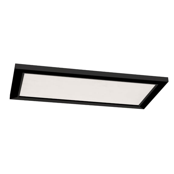LGNL2412LAJD4BK AFX Lugano - 25W 1 LED Flush Mount In Modern Style-1 Inches Tall and 12 Inches Wide-Black Finish