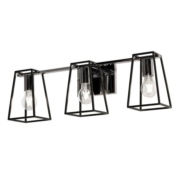 AFX  Lynn Light Black Vanity 3 Lights
